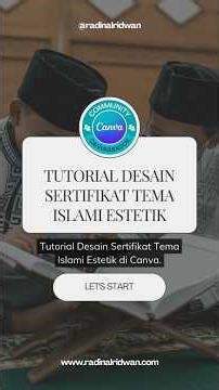 Tutorial Desain Sertifikat Islami 🏆✨ [WAJIB SAVE] ⁣⁣⁣ #desainsertifikat #tutorialdesain
