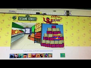 Teegan Playing A Sesame Street Game