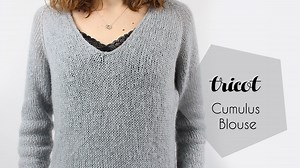 Pull Cumulus Blouse - Tricot par Alice Gerfault