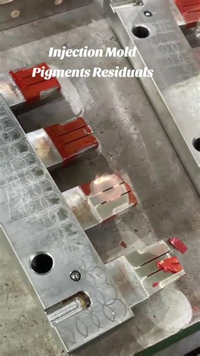 Injection mold pigment Residuals laser cleaning #lasercleaning #pigment #residuals #injectionmold