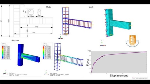 ABAQUS Tutorial, Reinforced Concrete Beam-Column Joint Modeling, Analysis and behavior | ABDUL GHAFAR WAHAB