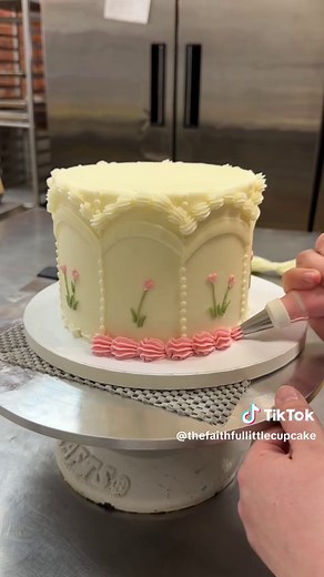 Beautiful Buttercream Spring Birthday Cake Decorating
