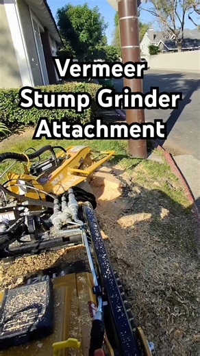 ⚙️Vermeer Stump Grinder Attachment Action #vermeer #equipment #stumpgrinding #skidsteer #fyp #local