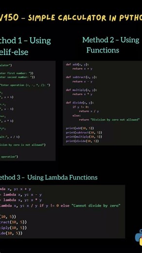 #python : programmation calculatrice simple( +,×,-,/) de deux nombres donner par l'utilisateur