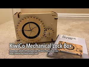 TheChanClan: KiwiCo Mechanical Lock Box Review and Demo - Eureka Crate November 2020