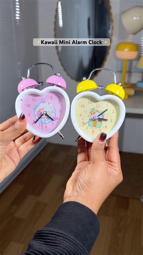 Cutest Mini Desk Alarm Clock 🎀✨🌸#kawaii #alarm #alarmclock #cute #pinteresty #deskdecor