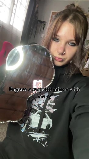 Unique Coquette Mirror Engraving Process