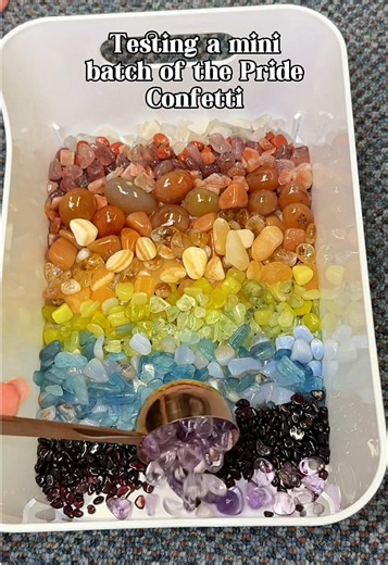 What do you think? Should we make a big batch? 🌈🤔👀 #pride #crystalconfetti