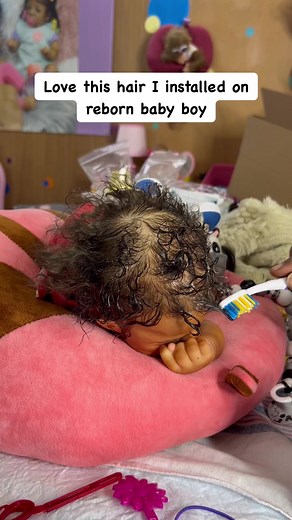 6.1M views · 29K reactions | This hair is so pretty on reborn baby boy that I created by hand | Baby And Kids Unlimited Reborn Nursery | Facebook