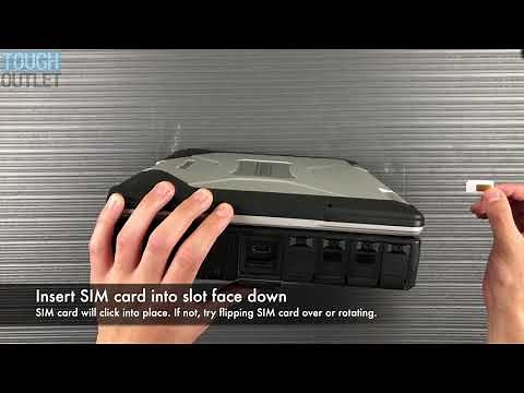 Panasonic Toughbook CF-31: How to install SIM card