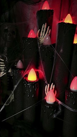Bougie d’Halloween DIY effrayante avec éclairage Lepro AI 💀🕯️