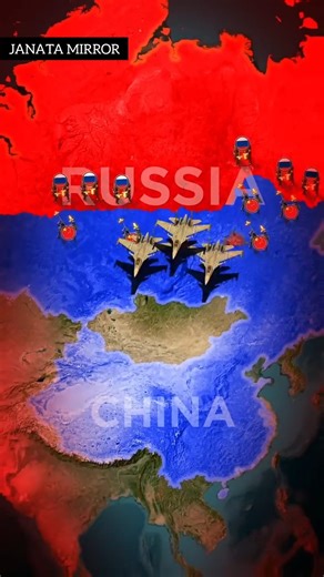 “Russia vs China 😳 Map pe dekho kaun powerful hai!”
