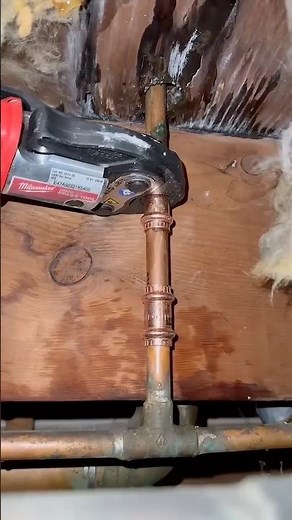 Propress done right easy installation #plumbing #plumber #diy