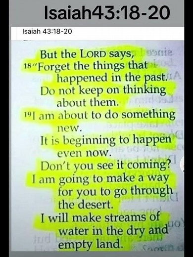 Isaiah 43:18-20