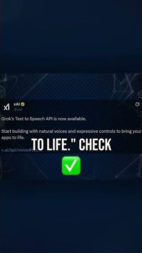 xAI Grok Speech API: Build with Natural Voices! #shorts