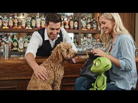 An Alien, a Dog, and a Woman go to a bar......
