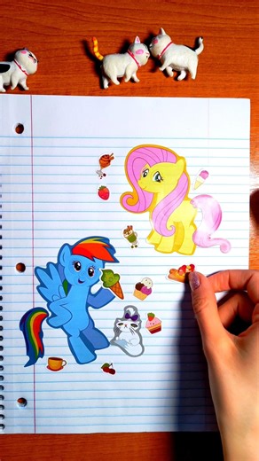 My little Pony Stickers Fluttershy | DIY #kidsvideo #diy