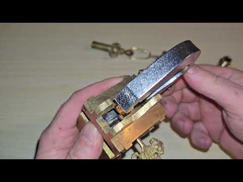 Brass lock puzzle