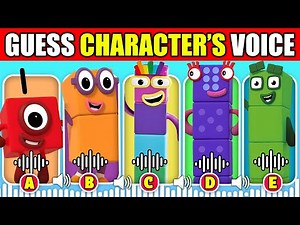 🔊 IMPOSSIBLE Guess the NUMBERBLOCKS Characters by Their Voice | Number Blocks Animations