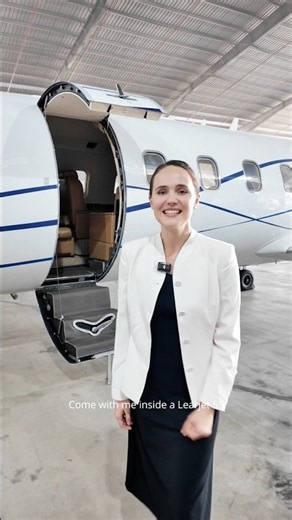 Come inside a Learjet 55 🛩️ also known as the Longhorn #privatejet #aviation #luxurytravel