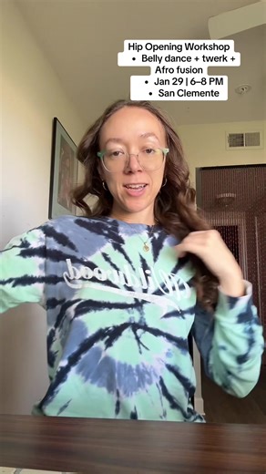 San Clemente women — I’m hosting a hip opening workshop on January 29 from 6–8 PM. ✨ Belly dance twerk Afro fusion ✨ Somatic movement emotional release ✨ Beginner friendly ✨ Bring a friend for a discount ✨ Belly skirts provided 💌 DM me your name email to reserve your spot #SanClemente #SanClementeWomen #OCDance #HipOpening #SomaticMovement