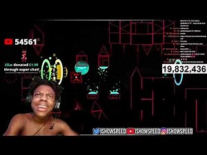 IShowSpeed reacts to Geometry Dash’s hardest level