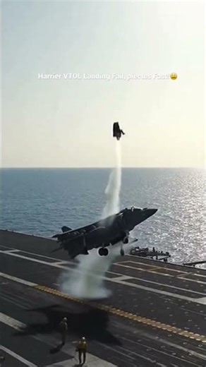 AV-8B Harrier hovers Crash