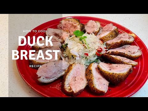 Pan Seared Duck Breast Recipe with Red Wine Sauce