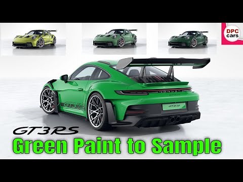Green Paint to Sample Porsche 911 GT3 RS Colors