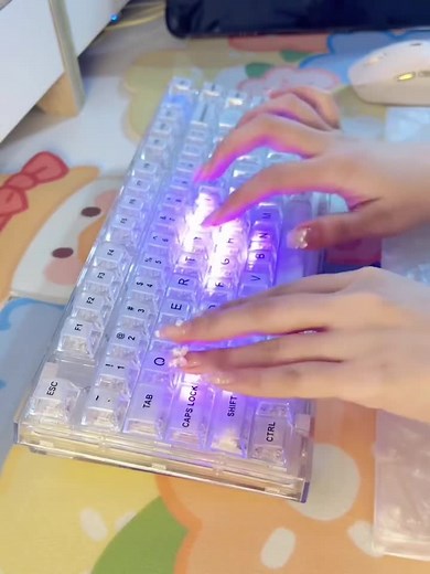 Explore the Lighting Effects of Yunzii X75 Pro Mechanical Keyboard