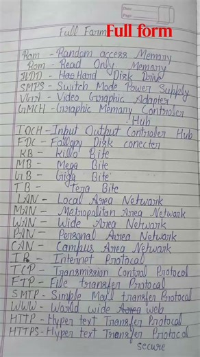 full form in computer 💻 #shorts #shortvideo