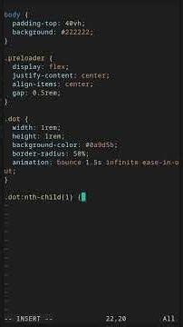 Animated Dots Preloader with Keyframes