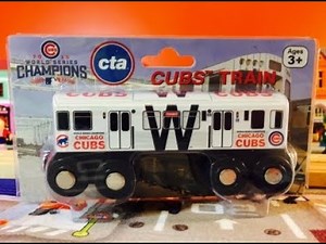 unpacking Wooden Train - CTA World Series Champions Chicago Cubs Chicago Transit Authority (04341)