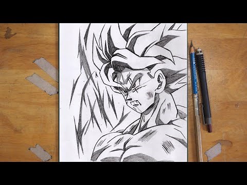 How to Draw Goku Super Saiyan 1 – Easy Step by Step Tutorial!