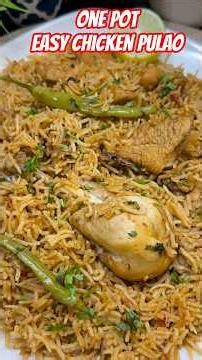 One Pot Chicken Pulao | Easy Chicken Pulao Recipe | Quick & Tasty Rice Recipe 🍗🍚