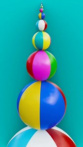 Beach Ball Infinite #3d #3danimation #animation #blender #simulation #rigidbody #physics #cooleffects #looping #sfx #asmr #satisfying #oddlysatisfying | The3dartshow