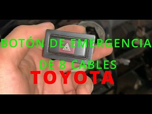 How the Toyota hazard light button works