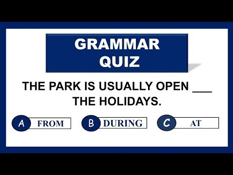 PREPOSITIONS GRAMMAR QUIZ | CAN YOU PASS THIS TEST?