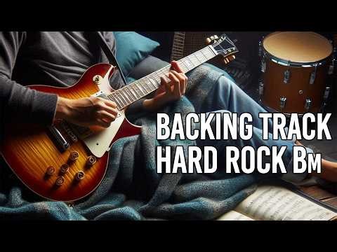 Powerful Hard Rock Backing Track in B Minor 🔥 Guitar Jam for Solo Practice 🎸 Guitar JAM