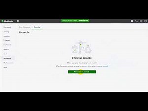 QuickBooks Online - Bank Reconciliation Part 1