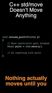 C++ std:move Doesn’t Move Anything
