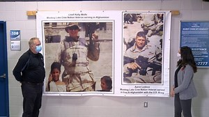 Walk-thru Remembrance Day display in Saskatoon