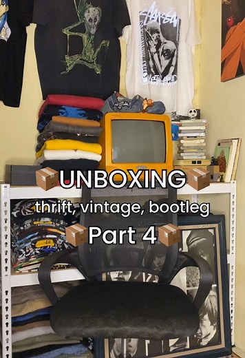 Unboxing thrift, vintage, bootleg part 4. 📦📦📦📦 #unboxing #thrifting #vintagetshirt #bootlegtshirt #thrift #thrifted