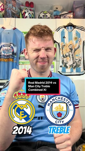 Real Madrid 2014 vs Man City Treble Combined XI
