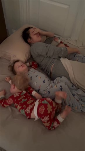 Jordan Flom | My Wife disappeared last night! 😳. Somehow she is never next to me when I wake up. Mystery solved. #triplets #mom #dad #marriage | Instagram