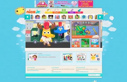 Nick Jr Website March 2011