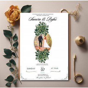 Hochzeitseinladung mit Website, digitales Hochzeitseinladungsset, Hochzeitseinladung zum Ausdrucken, bearbeitbar und automatischer Download, - Etsy.de