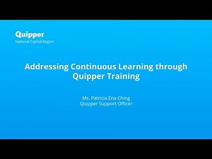 Addressing Continuous Learning through Quipper Training: Creating a Class
