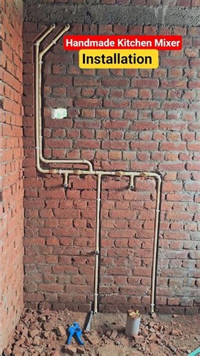 Kitchen Mixer With Concealed Valve ( Strong Kitchen Fitting 💪) #plumber #thepipeexpert