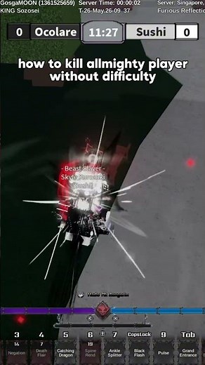 how to easy kill allmighty player type soul #typesoul #typesoulbleachroblox #typesoulroblox